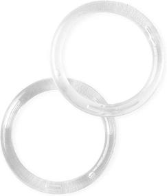 img 1 attached to 🔸 NAHANCO CIR3100 Clear Acrylic Plastic Scarf Rings - Pack of 100