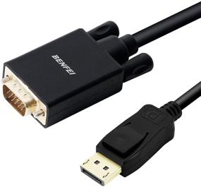 img 4 attached to 💻 Benfei DP DisplayPort to VGA 6ft Cable: High-Quality Adapter for Lenovo, Dell, HP, ASUS & More