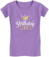 👸 stylish and fun: birthday party princess fitted t shirt for girls' clothing logo