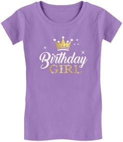 img 4 attached to 👸 Stylish and Fun: Birthday Party Princess Fitted T Shirt for Girls' Clothing