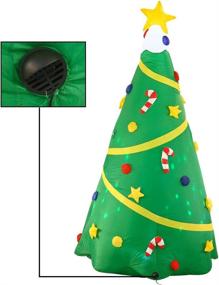 img 1 attached to 🎄 Joiedomi Christmas Inflatable Decoration: 8 FT Christmas Tree with Built-in Projection Lights – Perfect for Indoor/Outdoor Christmas Party Décor in Your Yard, Garden, or Lawn