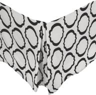 💤 набор пододеяльника twin bed skirt из смеси хлопка с 600 нитью, с 15-дюймовым верхом, устойчивым к морщинам - scroll park white логотип