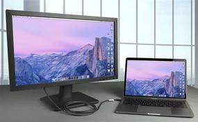 img 1 attached to 💻 Plugable USB C to VGA Cable - Connect USB-C/Thunderbolt 3 Laptops to 1920x1080@60Hz VGA Displays (6ft, 1.8m) - Compatible with MacBook Pros, Dell XPS, Surface Book 2