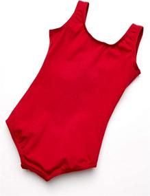 img 2 attached to 👗 Capezio Girls' Classic High-Neck Tank Leotard