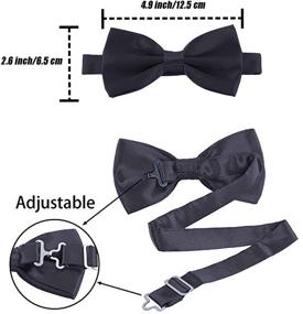 img 2 attached to 👔 Suspenders Adjustable Elastic Wedding Black: Perfect Accessory for Dapper Grooms and Groomsmen!