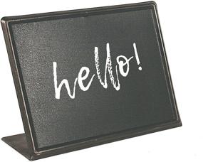 img 2 attached to 🖼️ Optimized Co-Op DA2356 Tabletop Metal Chalkboard with Easel