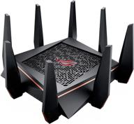 🎮 asus rog rapture wifi gaming router (gt-ac5300): tri band gigabit wireless, quad-core cpu, wtfast game accelerator & lifetime internet security logo