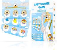 🍼 gender neutral baby shower games, scratch off game for diaper raffles and door prizes - stork lottery ticket raffle cards with 2 winners for boy or girl - funny ice breakers and decorations logo