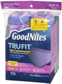 img 2 attached to 📦 Goodnites Durable Underwear Starter Kit for Small/Medium Girls (Ages 4-8), Pack of 7