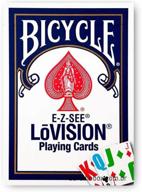 🚲 enhanced visibility: bicycle lo-vision playing cards blue deck for clearer gameplay логотип