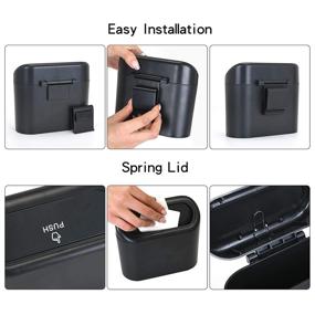 img 2 attached to CZWL HG Portable Wastebasket Waterproof Interior Accessories
