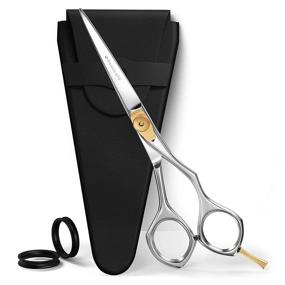 img 4 attached to ✂️ Suvorna Razeco e10 Hair Cutting Scissors - Professional Hair Shears (6-inch) for Women, Men & Kids - Razor Sharp Blades, Barber Scissors with Tension Adjustment