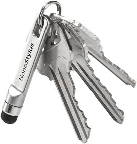 img 4 attached to NanoStylus KeySmart - Sleek and Portable Compact Phone Stylus (Silver)