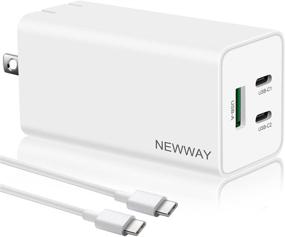 img 4 attached to 🔌 NewWay 65W 3 Port PD QC 3.0 GaN USB-C Fast Charger - Foldable, USB-C Wall Charger for Laptop, Smartphone, MacBook, iPhone 12 and More