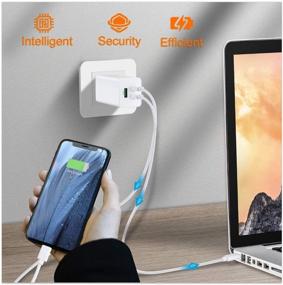 img 3 attached to 🔌 NewWay 65W 3 Port PD QC 3.0 GaN USB-C Fast Charger - Foldable, USB-C Wall Charger for Laptop, Smartphone, MacBook, iPhone 12 and More