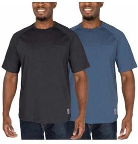 img 4 attached to Прочные элементы 2 упаковки лесного серого мужской одежды для футболок и топов.