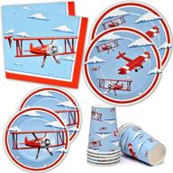 ✈️ disposable airplane birthday tableware supplies логотип