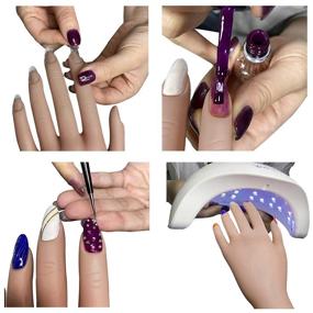 img 3 attached to 💅 Versatile Nail Practice Hand: Acrylic Nails, Nail Art, Training & More!
