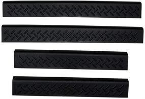 img 1 attached to 🚪 AVS 91114 Stepshield Black Door Sill Protector, 4-Piece Set for 2004-2008 Ford F-150 SuperCrew