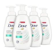 🧼 dove instant foaming body wash | softer & smoother skin, sensitive skin | washes away bacteria, nourishing | 13.5 oz (pack of 4) logo