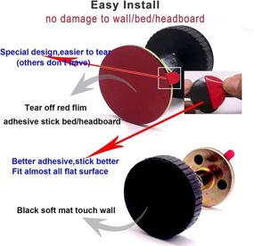 img 1 attached to 🛏️ Set of 4 Bed Frame Anti-Shake Tools with Hex Nut and Adjustable Headboard Stabilizers - Must-Have for Bed Stability, Easy Install