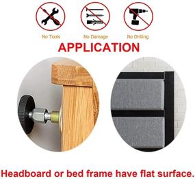 img 3 attached to 🛏️ Set of 4 Bed Frame Anti-Shake Tools with Hex Nut and Adjustable Headboard Stabilizers - Must-Have for Bed Stability, Easy Install