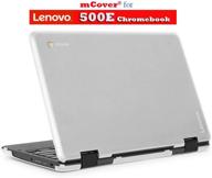 💻 mcover hard shell case for 2018 11.6" lenovo 500e series 2-in-1 chromebook laptop - clear (not compatible with lenovo n21/n22/n23/100e/300e/flex 11 chromebook) logo