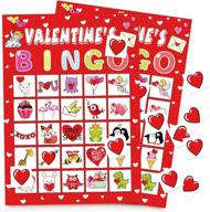 valentines bingo cards supplies activity logo