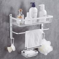 🚿 hoomtaook bathroom shower caddy corner shelves - adhesive & drilling-free shower shelf for waterproof storage (1-pack) logo