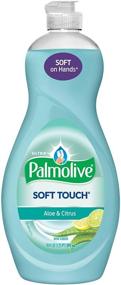 img 4 attached to Palmolive Ultra Dish Liquid 3 Pack - Soft Touch Aloe and Citrus, 20oz each (60 Fl. Oz Total)
