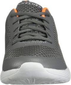 img 3 attached to Skechers DYNA LITE SPEEDFLEET Sneaker - Charcoal Orange Girls' School Uniform Footwear