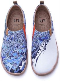 img 4 attached to Легкие мужские ботинки и лоферы UIN Walking Loafers & Slip-Ons с уникальным рисунком.