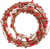 enhance christmas craft décor 🎄 with resinta 42ft red pip berry garland logo