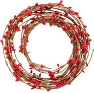 enhance christmas craft décor 🎄 with resinta 42ft red pip berry garland логотип