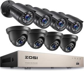 img 4 attached to 📷 ZOSI 8CH 5MP Lite Outdoor Security Camera System - H.265+ 8 Channel Video DVR Recorder with 8X1920TVL Weatherproof Home CCTV Cameras, 80ft Night Vision, Motion Alert, Remote Access - NO Hard Drive Included