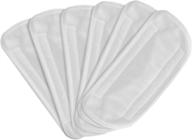 🧽 secura 6 pack microfiber mop pads: replacement washable cleaning pads for em-516 (white) - buy now! logo