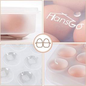 img 2 attached to 🥚 HANSGO Egg Holder: Convenient and Stackable Refrigerator Deviled Egg Tray with Lid and Fridge Egg Dispenser – 30 Egg Box Storage Solution