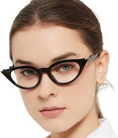 img 4 attached to OCCI CHIARI Cateye Women's Reading Glasses - Stylish Readers 100 150 200 250 300 350