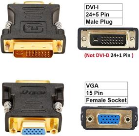 img 3 attached to 🔌 DTECH Адаптер конвертер DVI Male to VGA Female DVI-I 24+5 порта