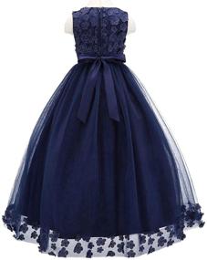 img 1 attached to 👗 Bow Dream Bridesmaid Evening Girls' Clothing - Perfect for Weddings