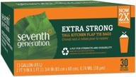 🗑️ seventh generation tall kitchen trash bags, 13-gallon, 30-count boxes - pack of 12 logo