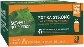 img 1 attached to 🗑️ Seventh Generation Tall Kitchen Trash Bags, 13-Gallon, 30-Count Boxes - Pack of 12