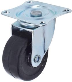 img 1 attached to Swivel Caster Wheels Rubber Bearing Material Handling Products