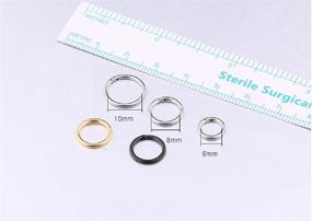 img 2 attached to Stylish Stainless Steel Sleeper Earrings: Perfect Women's Jewelry for Cartilage Piercings