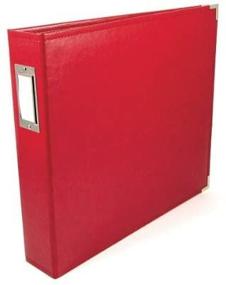 img 3 attached to 📚 We R Memory Keepers Real Red Faux Leather 12x12 3-Ring Binder Album: Elegant and Durable!