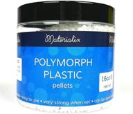 16oz tub of hand-moldable polymorph plastic pellets logo