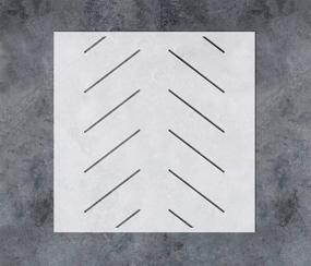 img 4 attached to 🎨 GSS Designs Herringbone Geometric Wall Stencil - Reusable Repeating Pattern Stencils for Painting on Walls, Woods, Canvas, and Furniture - 12x12 Inch Stencils for Wall Decoration and Home Décor (SL-103)