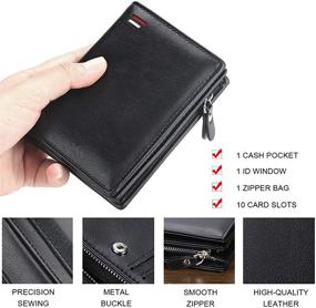 img 3 attached to Lolytama Fashion Leather Wallets for 👔 Men – Trendy Men's Accessories with Wallet Functionality