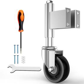 img 4 attached to 🏋️ Homhoo Spring-Loaded Casters Hardware