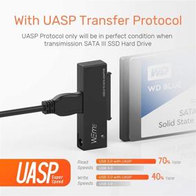 img 1 attached to Адаптер WEme SATA на USB C для 2,5-дюймового SATA I II III HDD/SSD, UASP поддерживается - совместим с WD, Seagate, Toshiba, MacBook, ноутбуками Type-C и другими